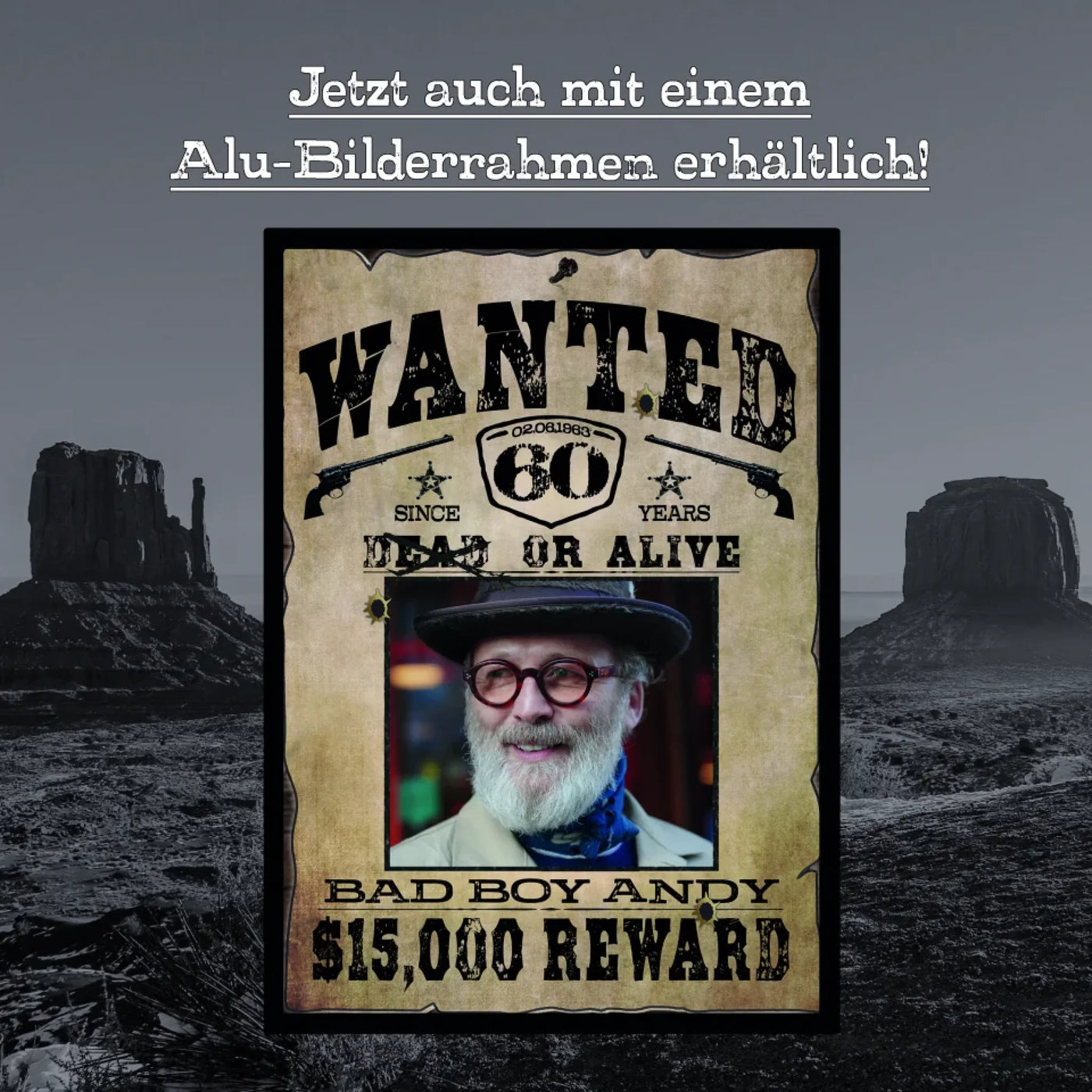 Mit Bilderrahmen